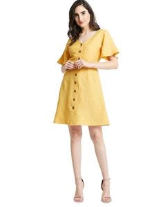 button up dress