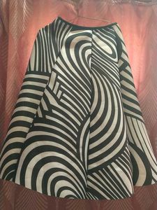 Black & White Optical Illusion Skirt