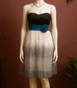 🩵🥀Elegant Strapless Dress