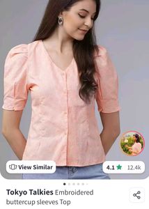 Peach Chevron shirt