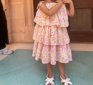 Adorable Floral Tiered Dress