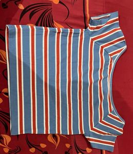 Striped Button-Up Top