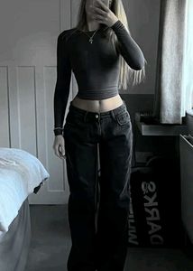 Black Long Sleeve Top