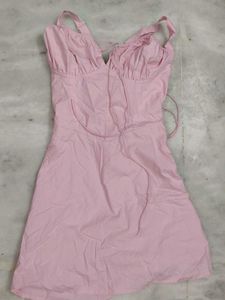 Pink Bustier Dress For Women
