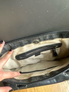 Black Embossed Tote Bag