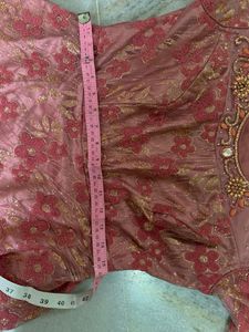 Beautiful  Brand New Pink Colour Dress 👗 With Full Work