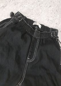 Max Black Baggy Parachute Jean&#39;s