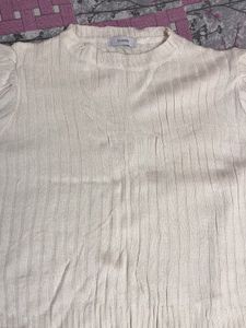 Elegant Cream Knit Sweater