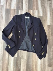 Navy Blazer with Gold Buttons