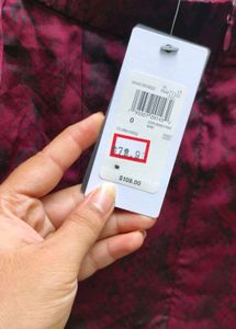 4538. Burgundy Off-Shoulder Dress