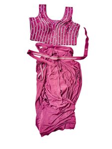 Elegant wine colour Saree with Designer Blouse