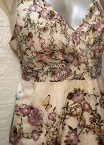 Tops &amp; Dresses For Rs.99 Only/ Floral  White Dress