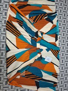 Abstract Print Skirt