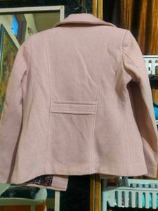 Pink Wool Blend Jacket