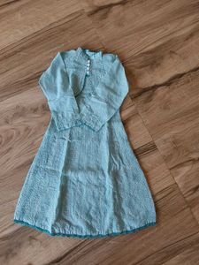 Chikankari Kurti With Attached Jacket