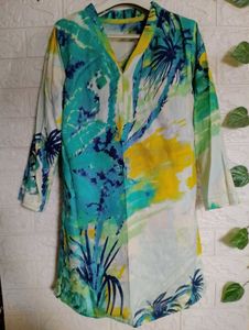 💥Multicolor Tropical Print Kurti
