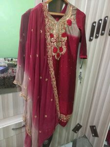 Elegant Maroon Salwar Suit