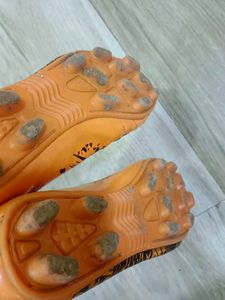 Orange &amp; Black Soccer/Football Cleats