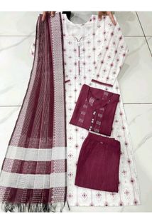 2 kurta Pant And Dupatta Set
