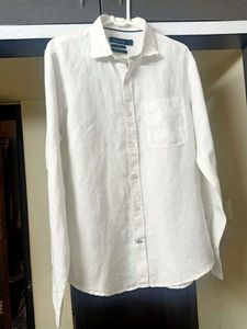 New Nautica White Linen Shirt