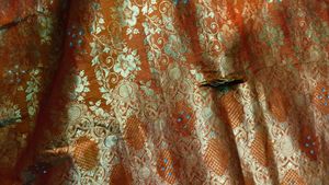 Orange Colour Pure Kanchipattu Saree
