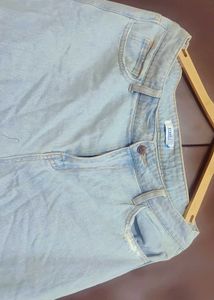 Light Blue Capri Jeans For Girl Or Woman 32 Waist