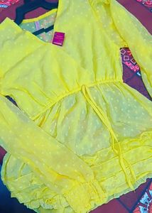 Preety Lime Green Top