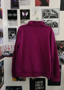 Magenta Pullover Sweatshirt