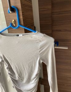 H&amp;M Ruched Long Sleeve Top