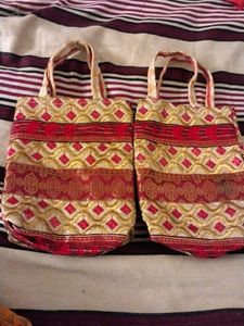 Ethnic lace Bags - Set of Two