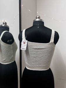 White Flower Embroidered Top