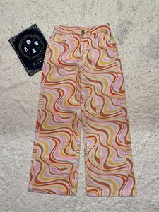 Retro Swirl Print Wide Leg Jeans 😍