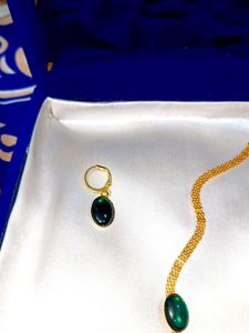 A Green Stone Jewelry Set For Luck &amp; Prosperity.