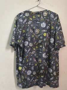 Space Print T-Shirt