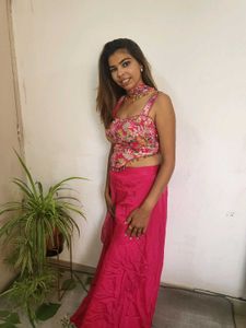 Pink Floral Kurta Set