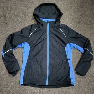 Men&#39;s Black &amp; Blue Rain Jacket