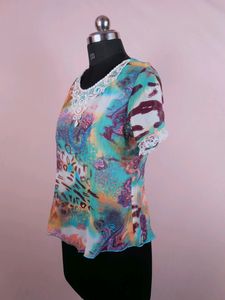 Boho Top🩵