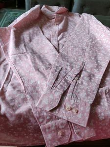 Peach Coloured Pure Cotton Shirt For Men