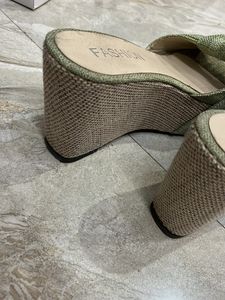 Green Wedge Heels