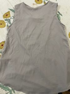 Embellished Silver Top