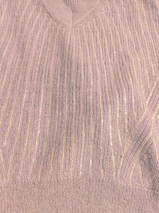 Sparkly V-Neck Knit Sweater
