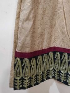 Beige Kurta In Size medium