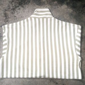 Striped Button-Down Shirt