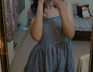 Gingham Sundress with Tie Straps