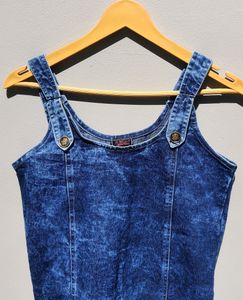 Women Blue Denim Dress | Chest 32-34 | Length 35