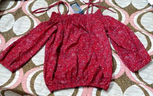 Rare Red Bardot Top