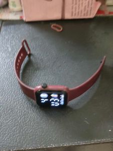 Burgundy Digital Smart Watch