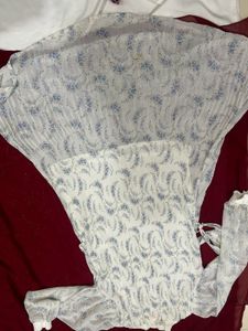 Floral Print High Neck Top