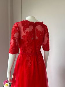Red Lace Gown