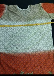 Floral Print Kurta Pant 3pc